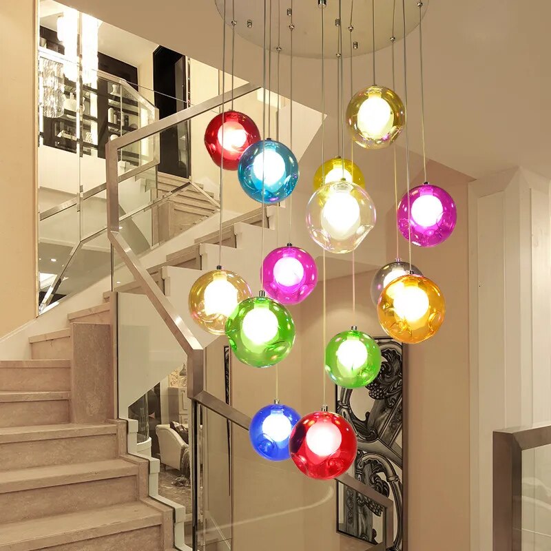 IIS Creative Bubble Colorful Glass LED Pendant Light | Warmly Lights
