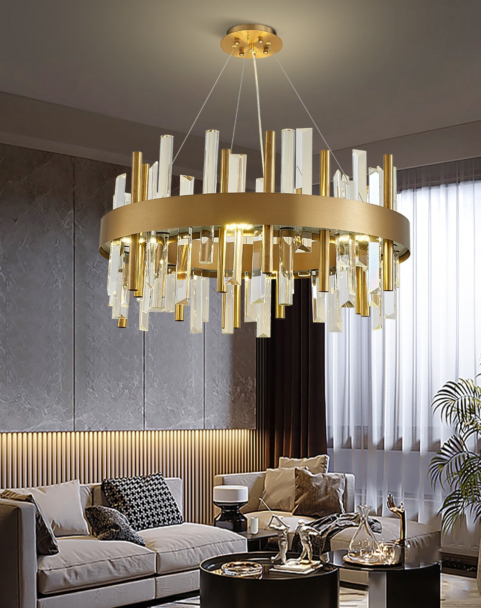 YLK Felicidad New Modern Luxury Crystal Chandelier | Warmly Lights