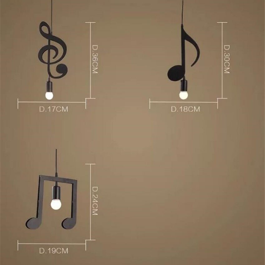 LYF Music Notes New Modern Nordic Pendant lights | Warmly Lights