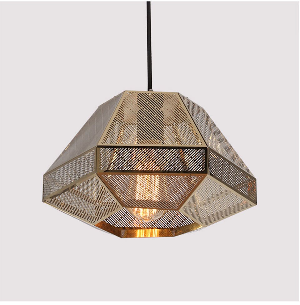 IIS Postmodern Loft LED Drop light Pyramid Pendant Lamp Minimalist Diamond shape - Warmly Lights