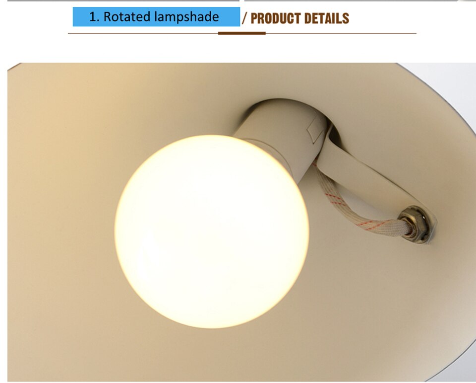 IIS Nordic Replica Designer Serge Pendant Lamp Rotating Iron Lampshade - Warmly Lights