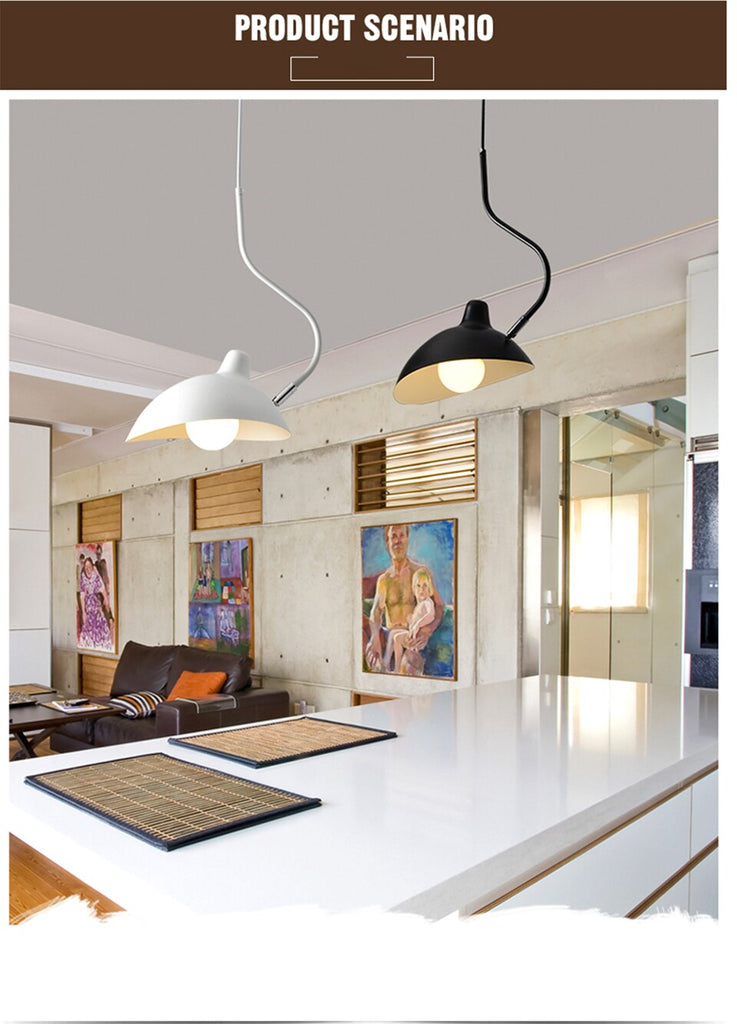 IIS Nordic Replica Designer Serge Pendant Lamp Rotating Iron Lampshade - Warmly Lights