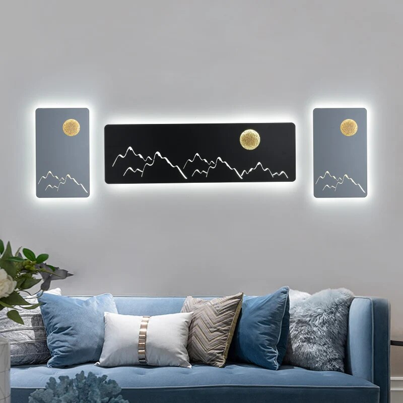 MAV Bedside TV Background Rectangle LED Wall Lamps | Warmly Lights