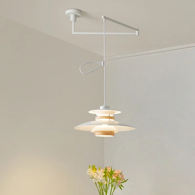 Rocker Arm Pendant Lamps Dining Table Hanging Light Swing Arm Suspended ...