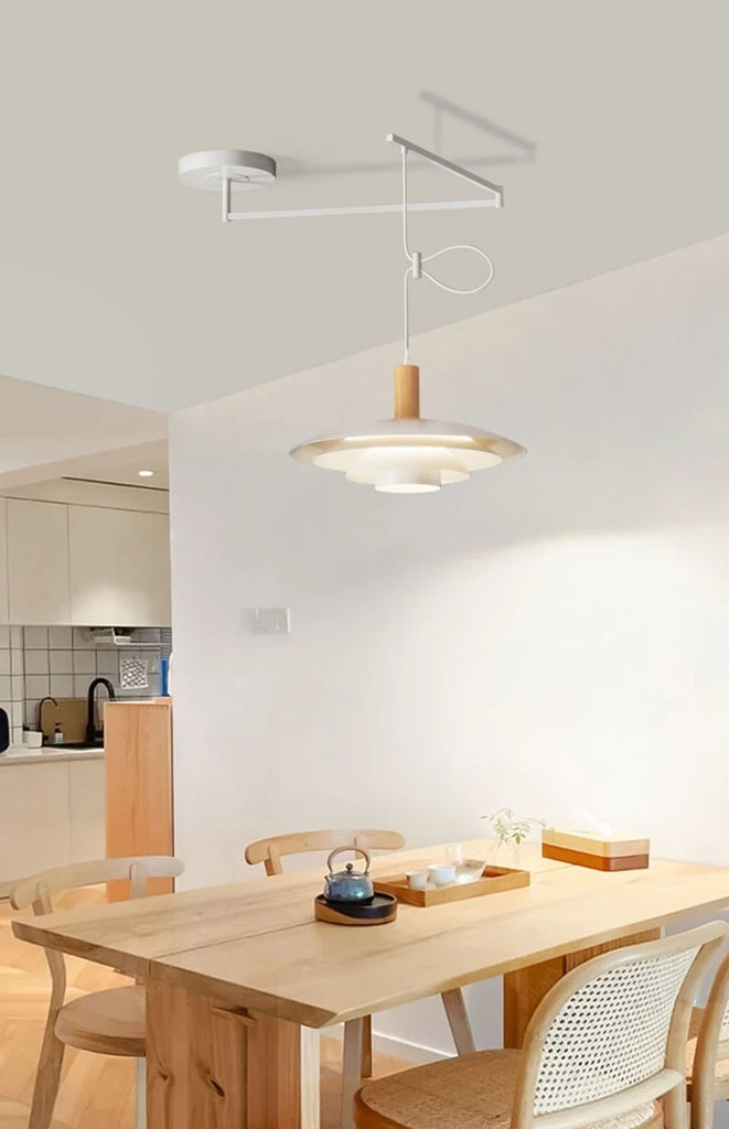Rocker Arm Pendant Lamps Dining Table Hanging Light Swing Arm Suspended ...