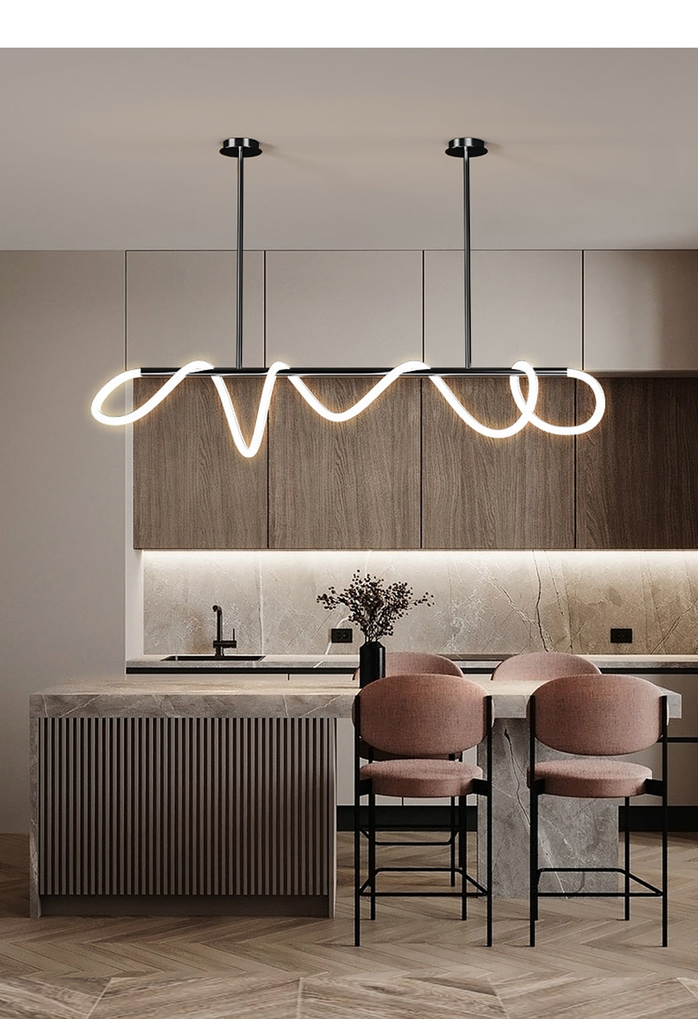 Koli LED Dimmable Black White Gold Chrome Ceiling Designer | Warmly Lights