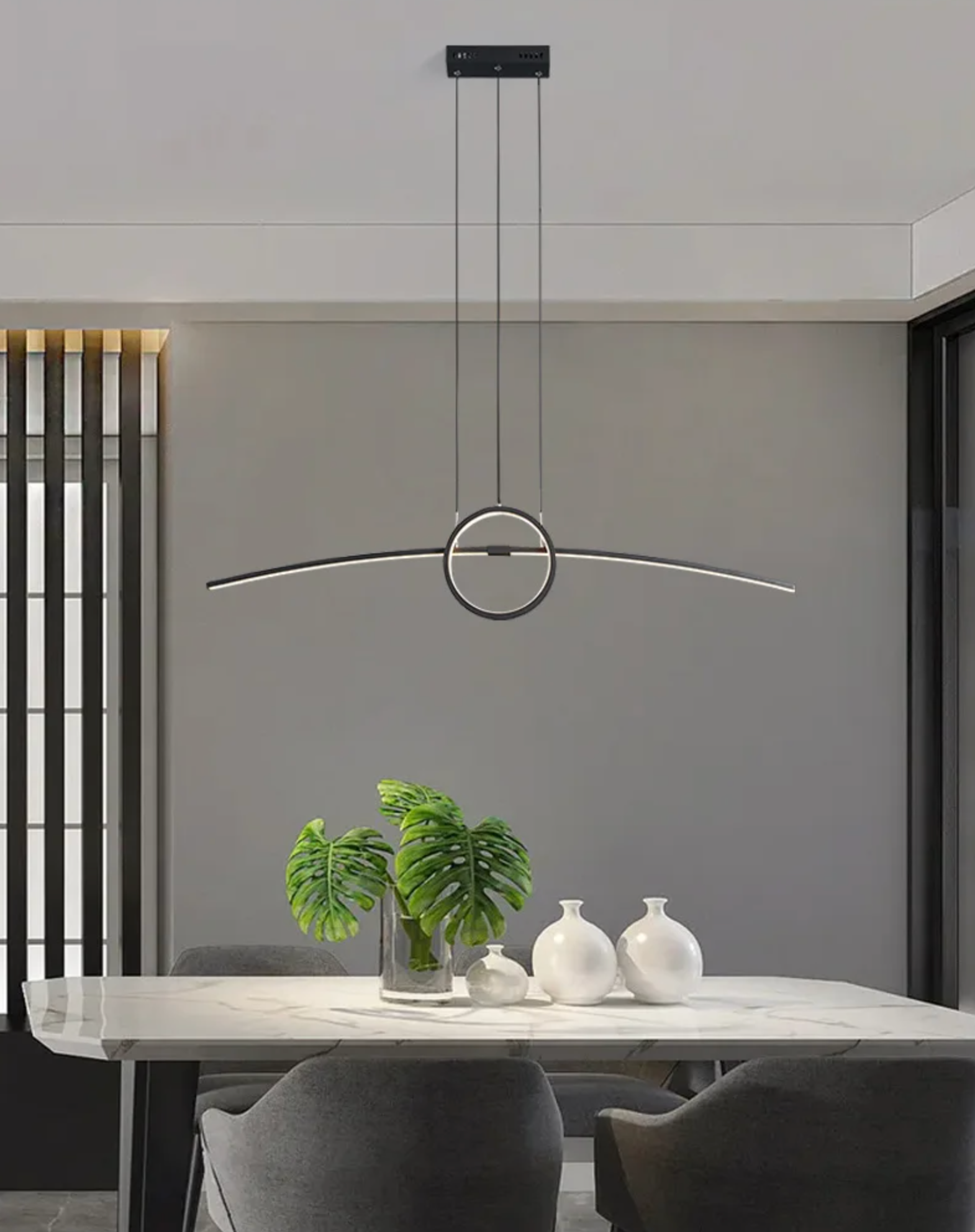A closer look at Elegant Modern Minimalist Suspension Led Lighting