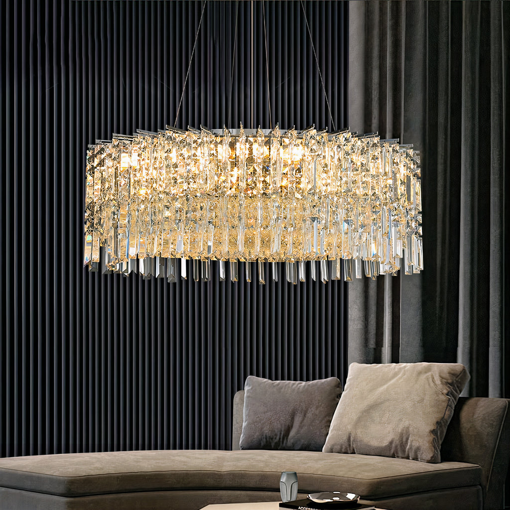 YLK Yara Modern Crystal Chandelier Luxury Creative Design Chrome Hang ...