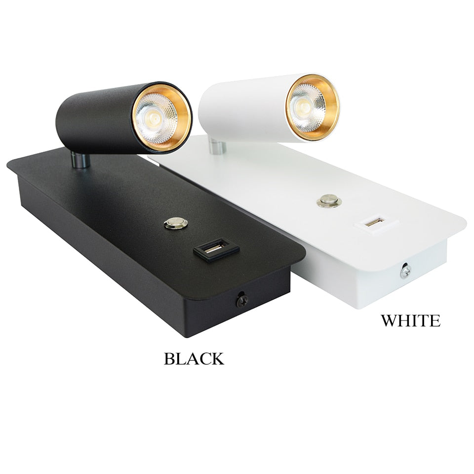 LIT LED Wall Lights With Switch And USB Interface Fashion - Warmly Lights