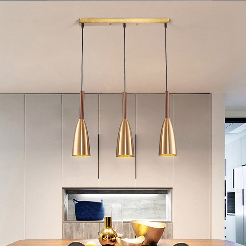 Yeeling - Gold Pendant light fixtures Nordic minimalist style - Warmly Lights