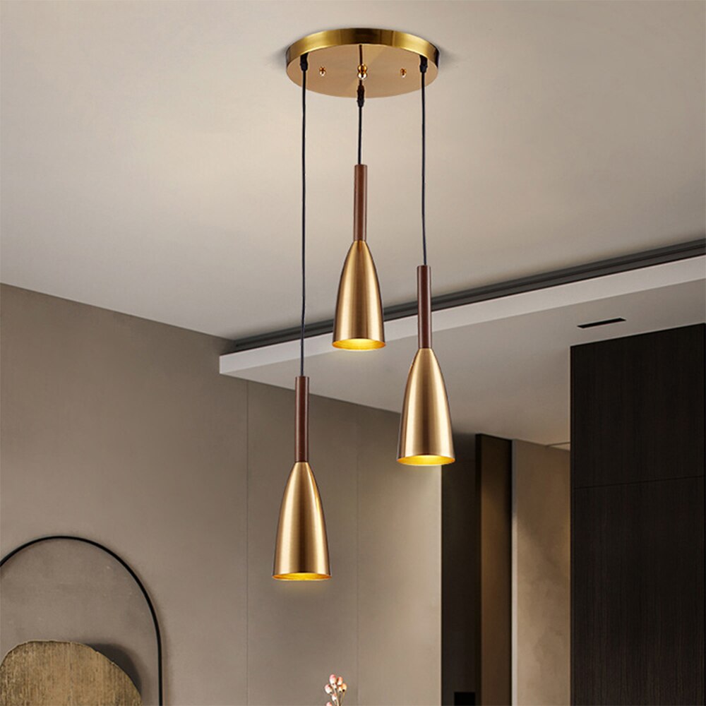 Yeeling - Gold Pendant light fixtures Nordic minimalist style - Warmly Lights