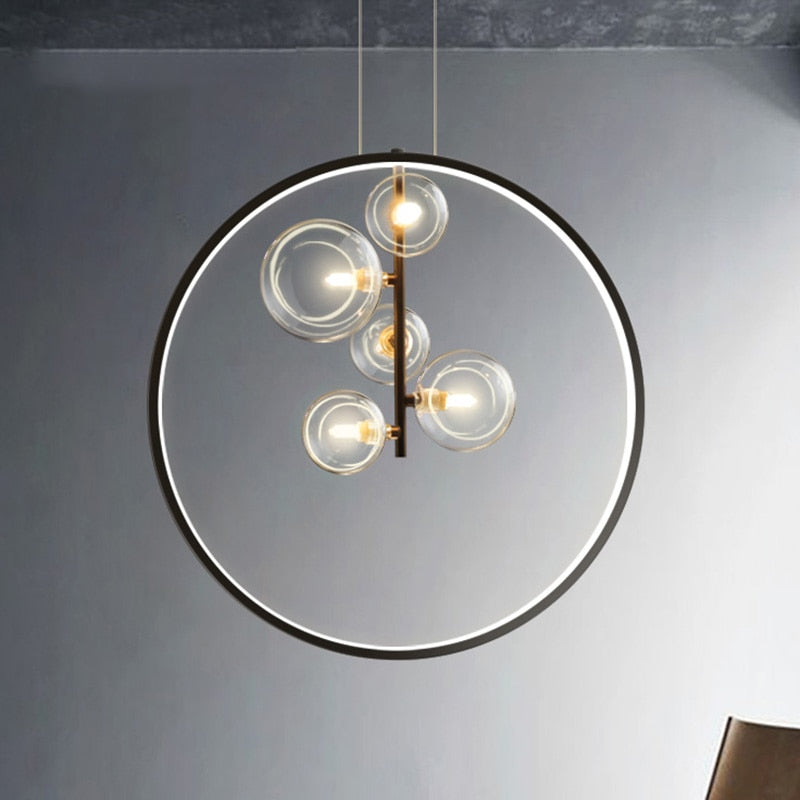 Modern Glass Bubble Round Pendant Lighting G9 - Warmly Lights