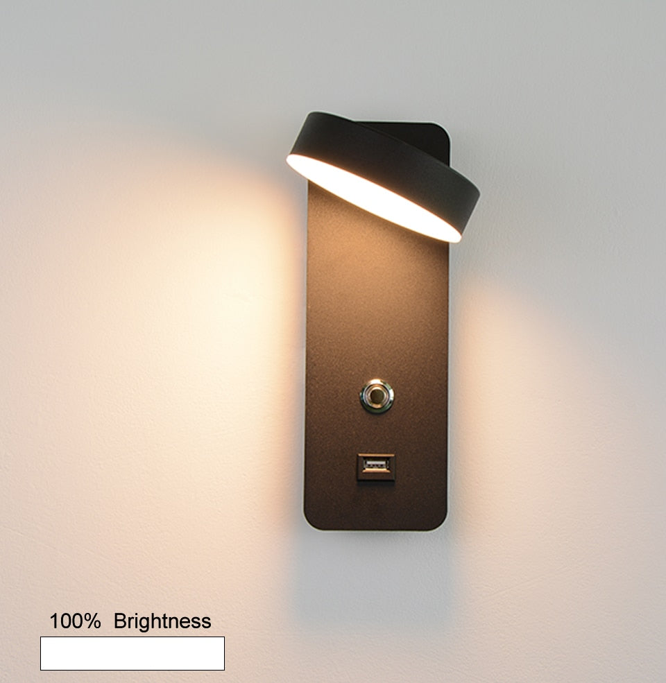 YoE Neang - Nordic Indoor Led wall lamps for home 9W Touch step-less dimming - Warmly Lights