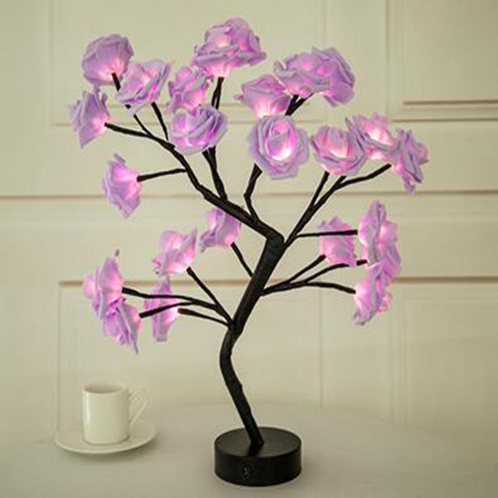 Rose Flower Tree Lamp - Warmly Lights