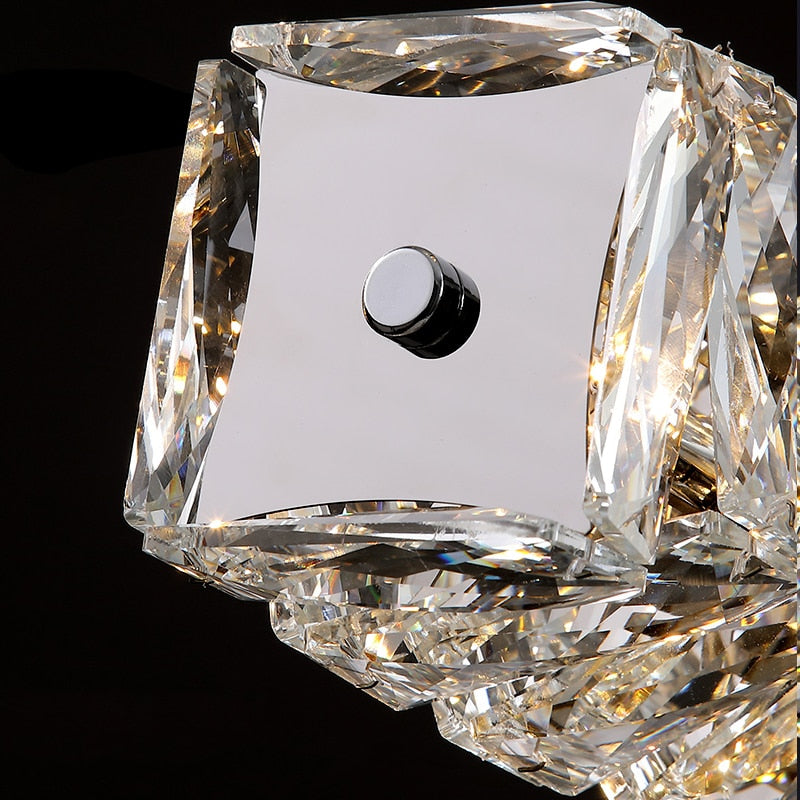 YLK Island Luxury crystal chandelier - Warmly Lights