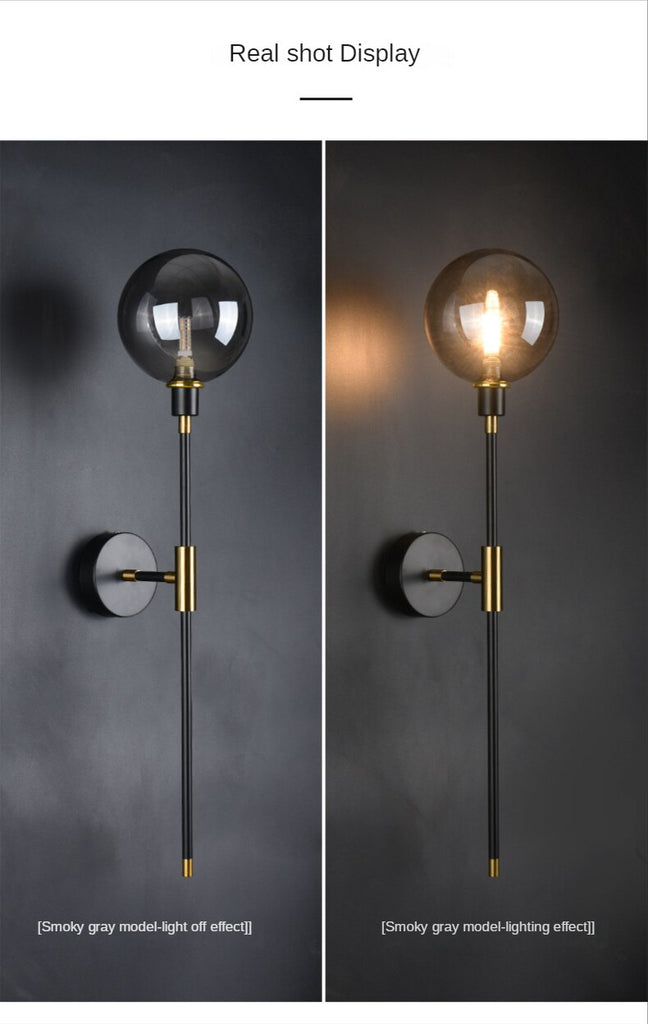 The Shadow - Modern Wall Light Glass Ball Led Nordic Aisle Corridor - Warmly Lights