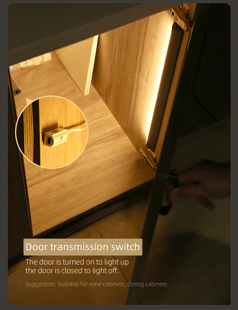 AiS LED Cabinet Light Motion Sensor Magnetic Spliceable Night Lamp - Warmly Lights