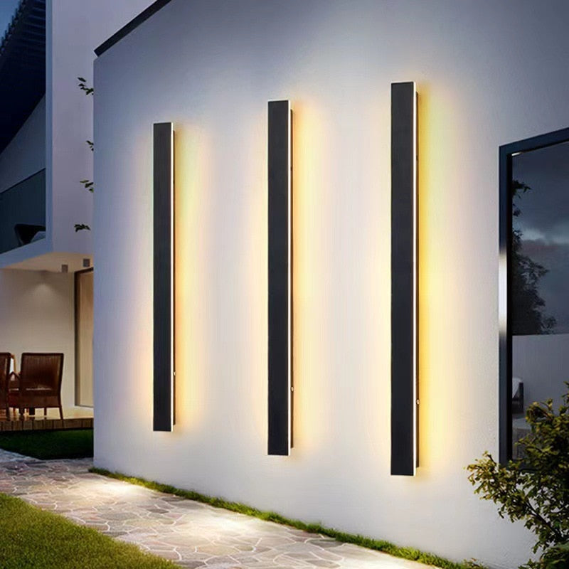 QLT Loong - LED Outdoor Long Wall Light Modern Waterproof IP65 - Warmly Lights