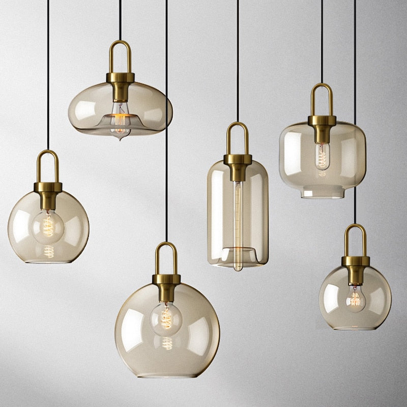 Judge - Nordic Glass Pendant Light Modern loft hanging lustre - Warmly Lights