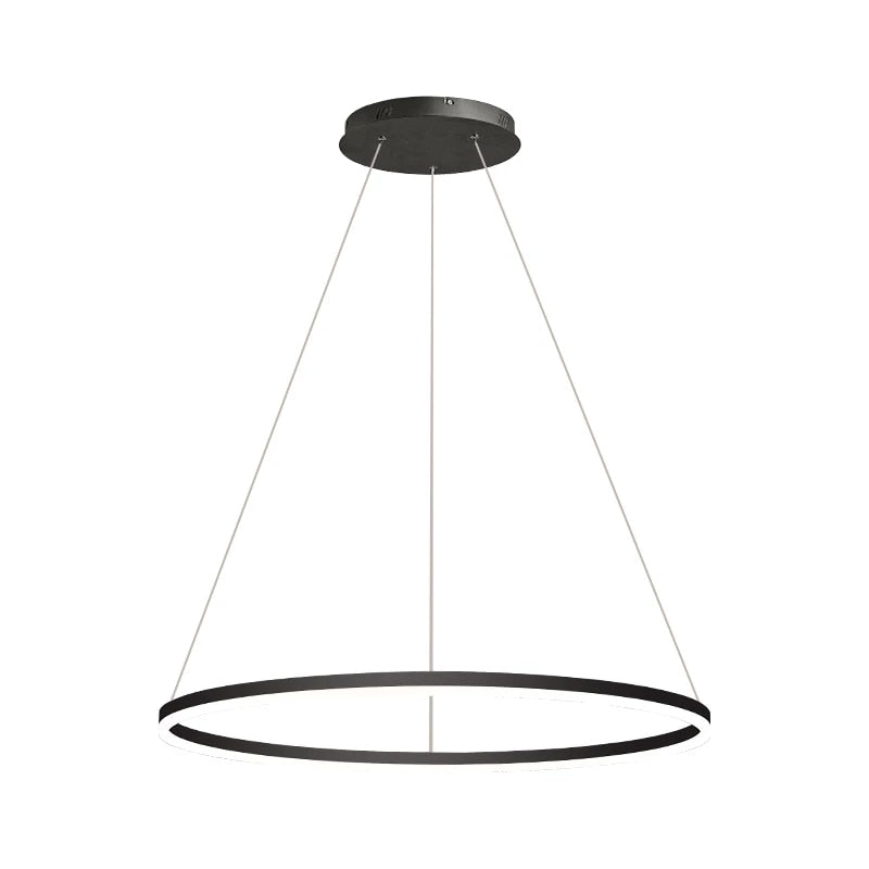Hubi - Modern Led Circle Ceiling Hanging Lamp - Warmly Lights