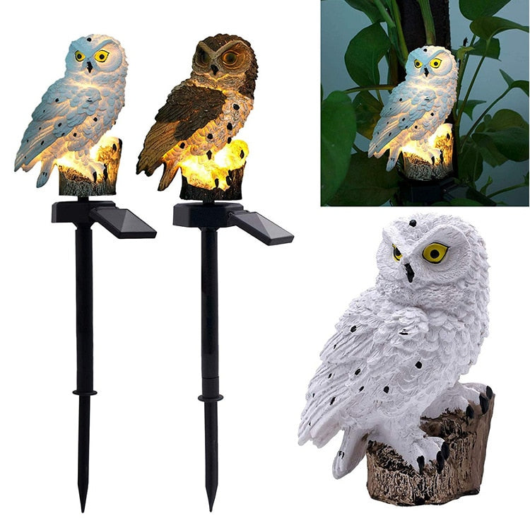 Owl Solar Power LED Garden Light - Warmly Lights