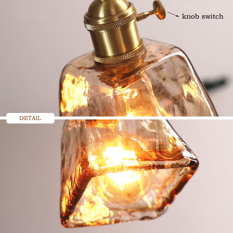Oni - Nordic Modern Brass Glass Pendant lights - Warmly Lights