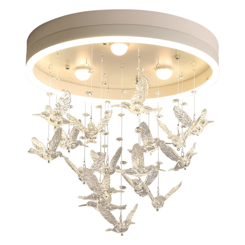 Hummingbird Modern LED Chandelier - Warmly Lights
