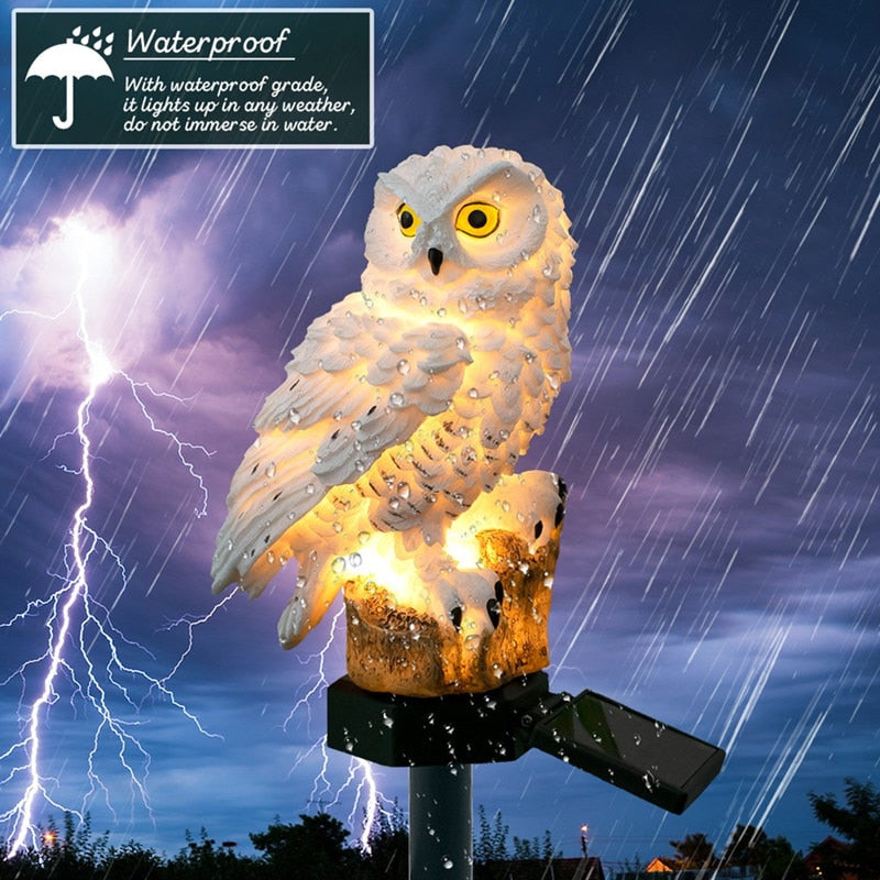 Owl Solar Power LED Garden Light - Warmly Lights