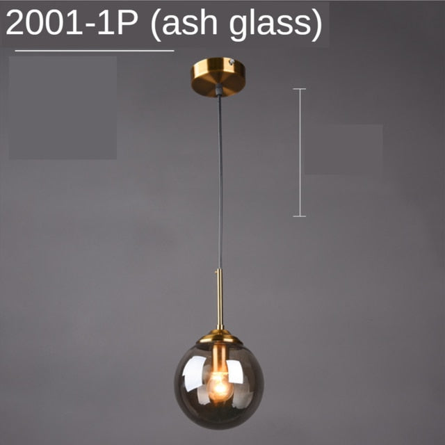 Modern Glass Ball Pendant Lights - Warmly Lights