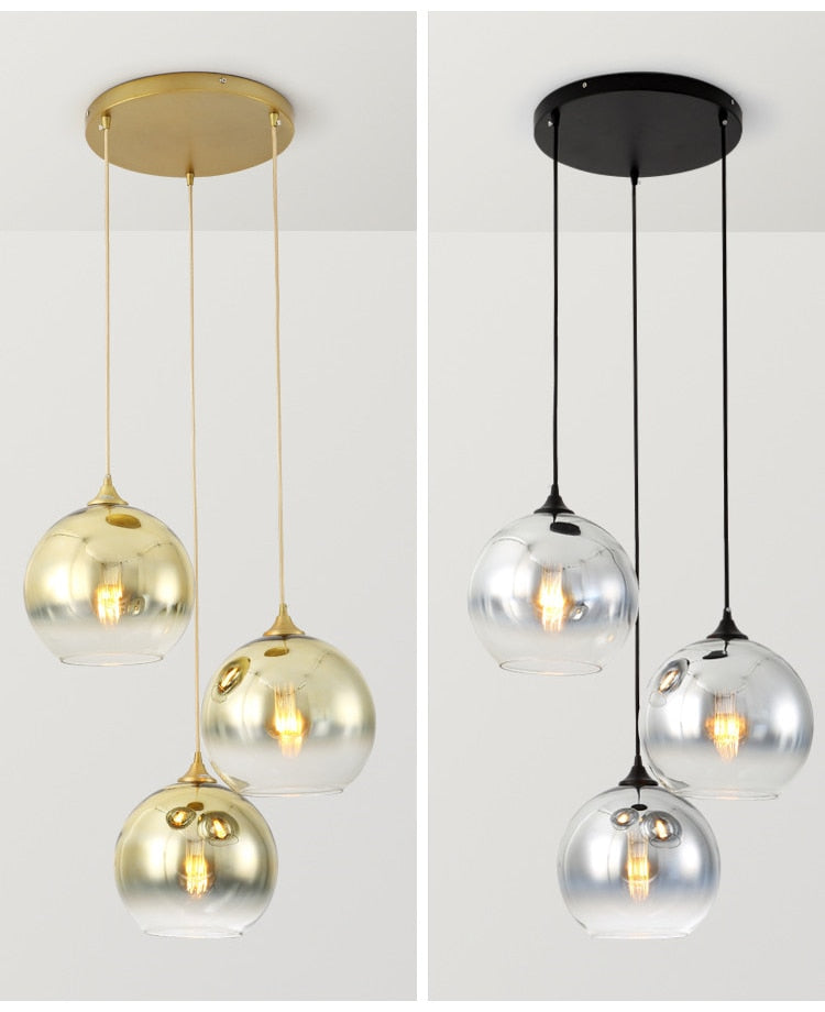 Sillsu - Bubble Ball Glass Pendant Lights - Warmly Lights