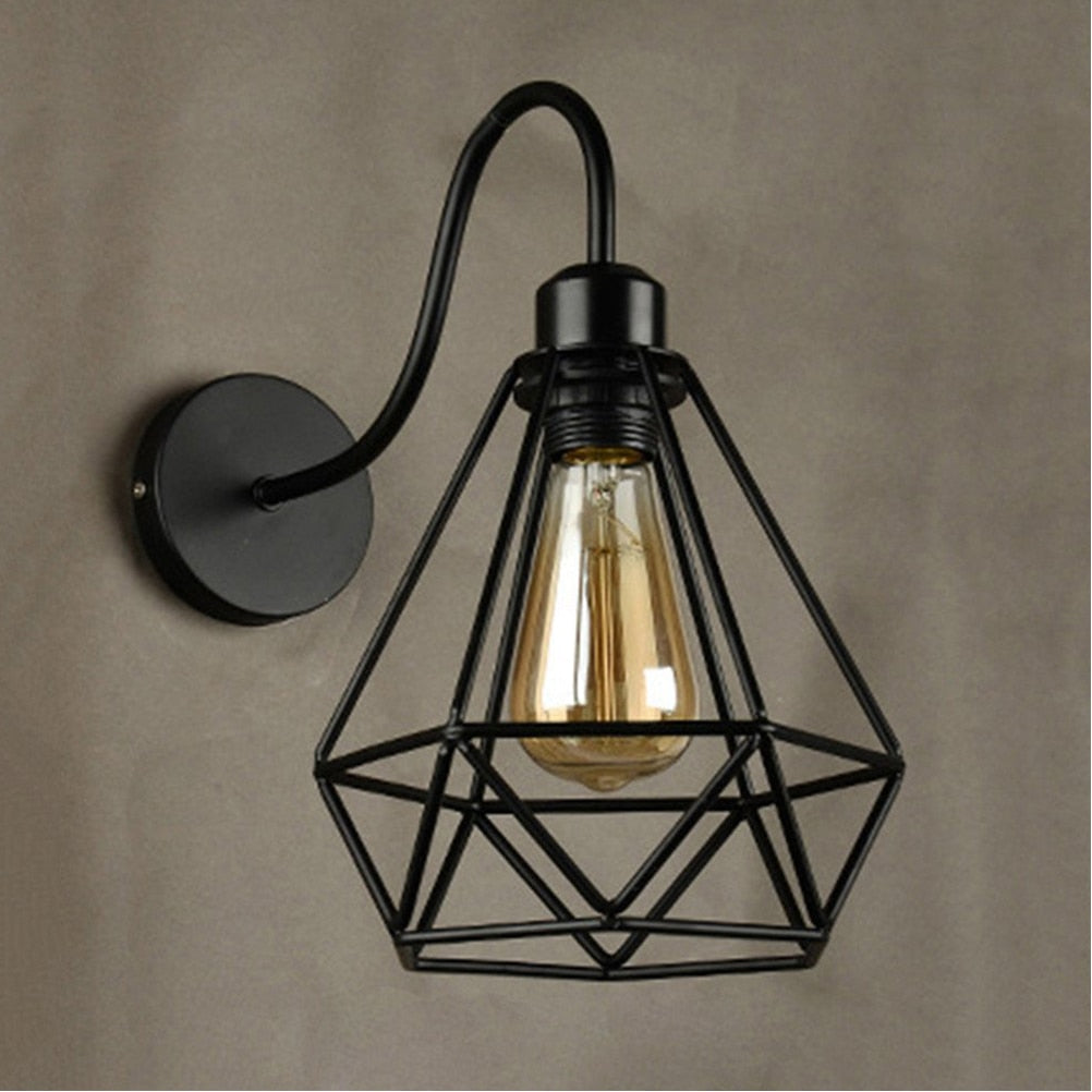 Vintage Wire Cage Wall Lights - Warmly Lights