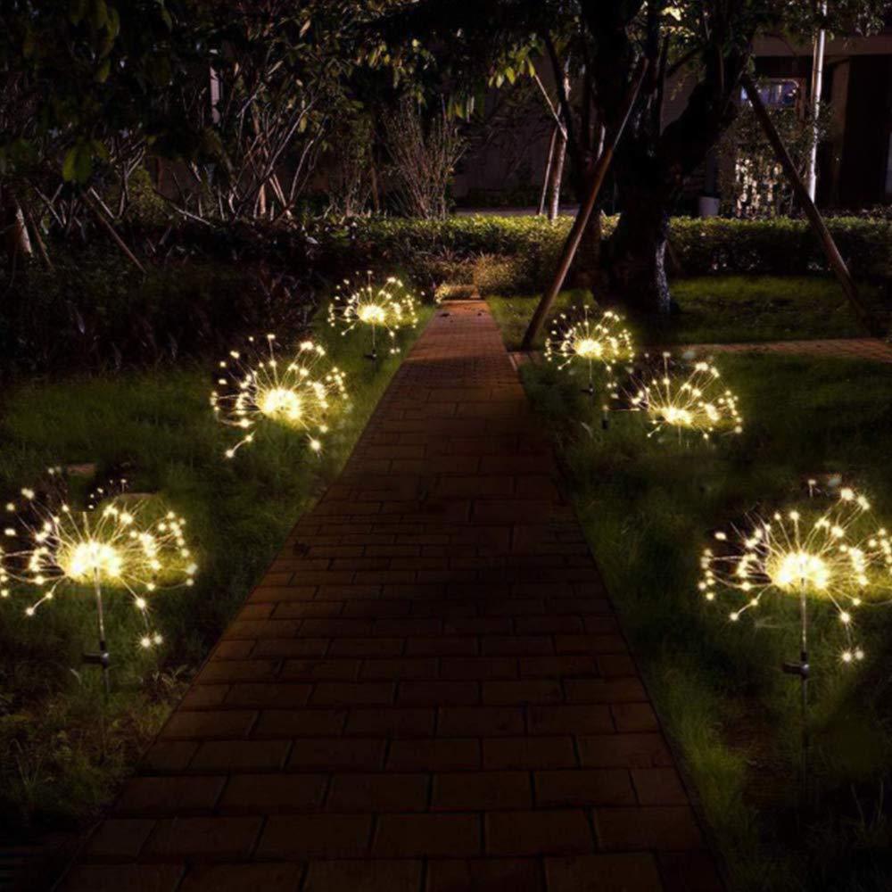 LED Solar Firework Waterproof Lights - Warmly Lights